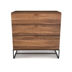 Linea 3 Drawer Chest with Steel Base