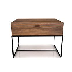 Linea 1 Drawer Night Stand with Steel Base