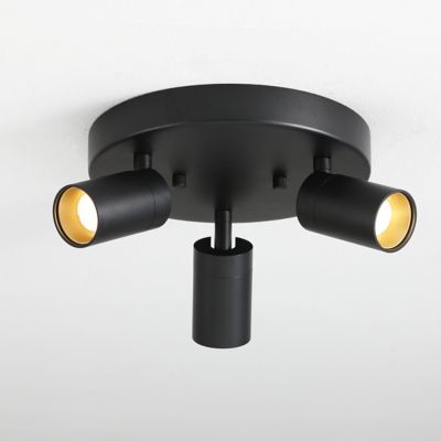 Huxe Ciero LED Flushmount Light - Color: Black - Size: 3 light