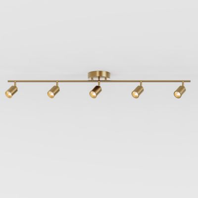 Huxe Ciero Brass Linear LED Track Light - Size: 5 light