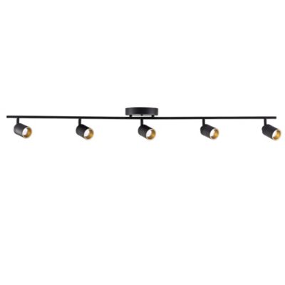 Huxe Ciero LED Track Light - Color: Black - Size: 5 light