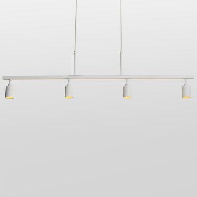 Huxe Ciero LED Linear Chandelier - Color: White - Size: 4 light