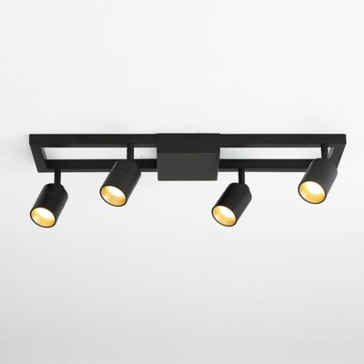 Huxe Ciero Rectangular LED Track Light - Color: Black - Size: 4 light