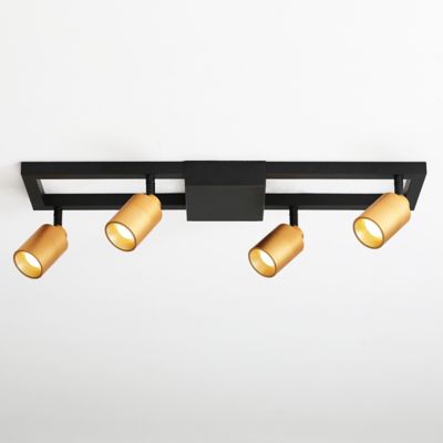 Huxe Ciero Rectangular LED Track Light - Color: Gold - Size: 4 light