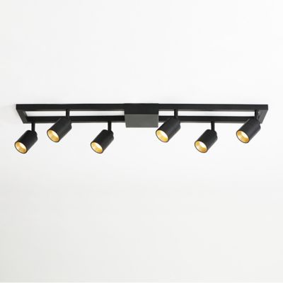 Huxe Ciero Rectangular LED Track Light - Color: Black - Size: 6 light