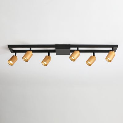 Huxe Ciero Rectangular LED Track Light - Color: Gold - Size: 6 light