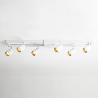 Huxe Ciero Rectangular LED Track Light - Color: White - Size: 6 light