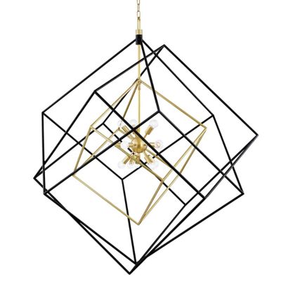 Hudson Valley Lighting Roundout Multi-Cube Pendant Light - Color: Brass - S