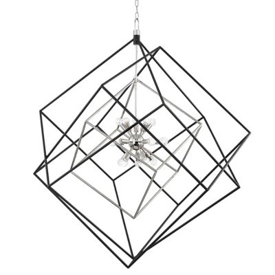 Hudson Valley Lighting Roundout Multi-Cube Pendant Light - Color: Silver - 