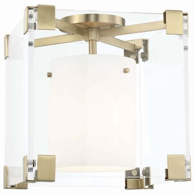 Hudson Valley Lighting Achilles Flushmount Light - Color: Brass - Size: 1 l