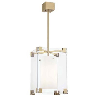 Hudson Valley Lighting Achilles Pendant Light - Color: White - Size: Small 