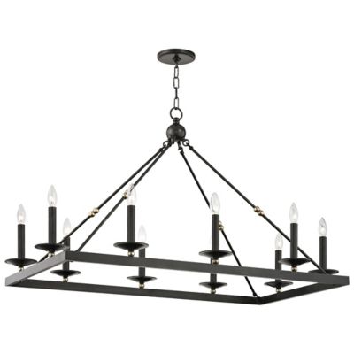 Hudson Valley Lighting Allendale 10-Light Chandelier - Color: Bronze - Size