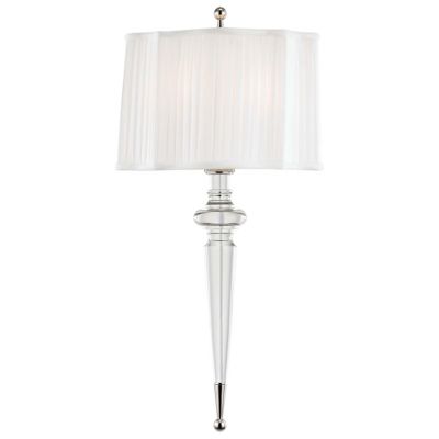 Hudson Valley Lighting Tipton Pleated Wall Sconce - Color: Silver - Size: 2