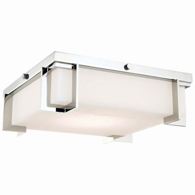 Hudson Valley Lighting Delmar LED Flushmount Light - Color: Silver - Size: 