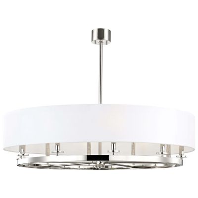 Hudson Valley Lighting Durham Pendant Light - Color: Silver - Size: 10 ligh