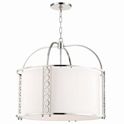 Hudson Valley Lighting Infinity Drum Pendant Light - Color: Silver - Size: 