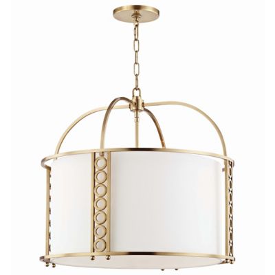 Hudson Valley Lighting Infinity Drum Pendant Light - Color: Gold - Size: 8 