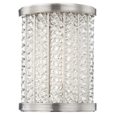 Hudson Valley Lighting Shelby LED Wall Sconce - Color: Silver - Size: 1 lig