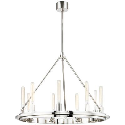 Hudson Valley Lighting Chambers Pendant Light - Color: Polished Nickel - Si