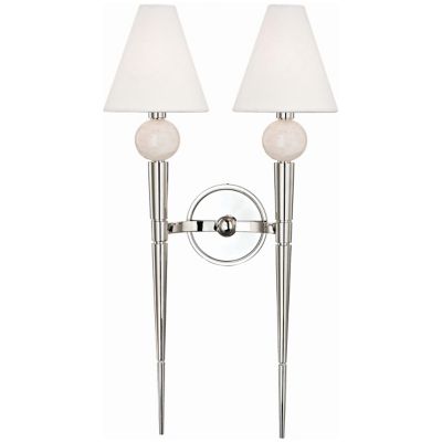 Hudson Valley Lighting Vanessa 2-Light Wall Sconce - Color: Silver - Size: 