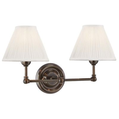 Hudson Valley Lighting Classic No.1 2-Light Swing-Arm Wall Sconce - Color: 