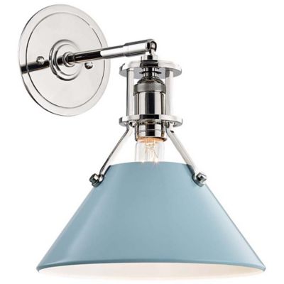 Hudson Valley Lighting Painted Wall Sconce - Color: Silver - Size: 1 light 