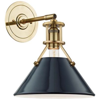 Hudson Valley Lighting Painted Wall Sconce - Color: Brass - Size: 1 light -