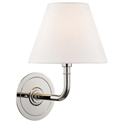 Hudson Valley Lighting Signature No.1 Wall Sconce - Color: White - Size: 1 