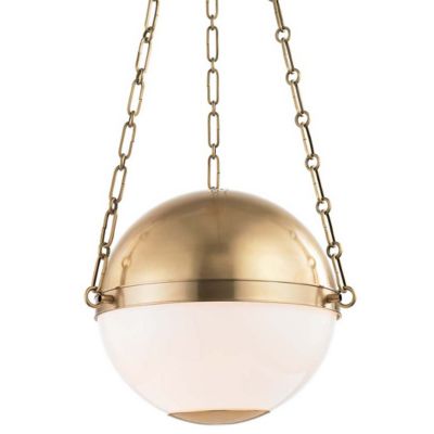 Hudson Valley Lighting Sphere No.2 Pendant Light - Color: White - Size: Sma