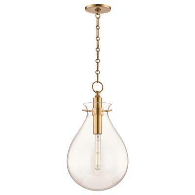 Hudson Valley Lighting Ivy LED Pendant Light - Color: Brass - Size: Medium 