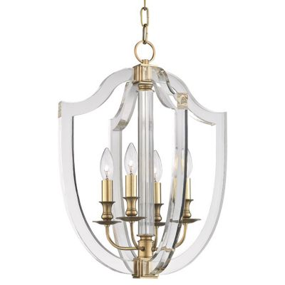 Hudson Valley Lighting Arietta Pendant Light - Color: Brass - Size: 17-In. 