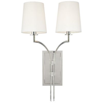 Hudson Valley Lighting Glenford 2-Light Wall Sconce - Color: Silver - Size: