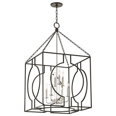 Octavio Pendant Light - Color: Black - Size: Large - Hudson Valley Lighting 9224-AIPN