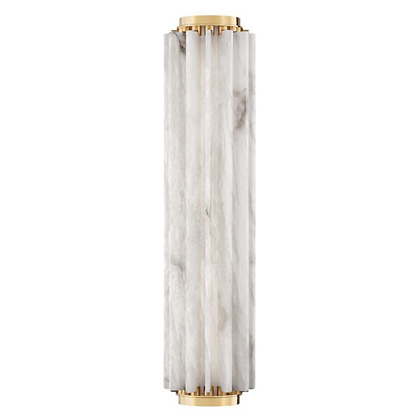 Hillside Wall Sconce - Color: White - Size: Large - Hudson Valley Lighting 6024-AGB