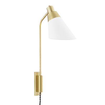 Hudson Valley Lighting Hooke Wall Sconce - Color: Brass - Size: 1 light - 5