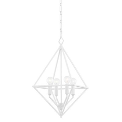 Hudson Valley Lighting Haines Pendant Light - Color: White - Size: Small - 