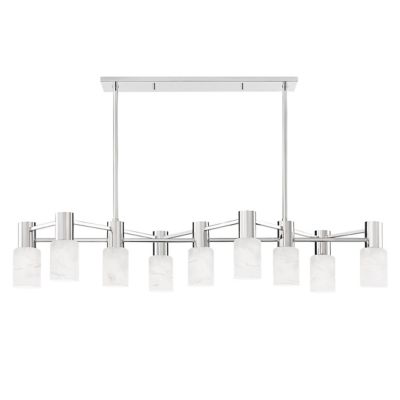 Hudson Valley Lighting Centerport Linear Chandelier - Color: Silver - Size: