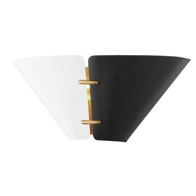 Hudson Valley Lighting Split Wall Sconce - Color: Black - Size: Small - KBS