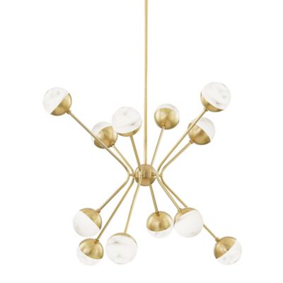 Hudson Valley Lighting Saratoga Chandelier - Color: Brass - Size: 12 light 