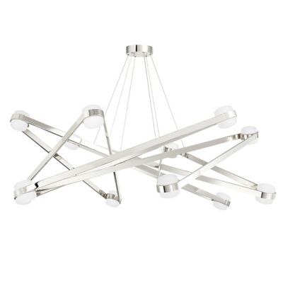 Hudson Valley Lighting Orbit LED Chandelier - Color: Silver - Size: 12 ligh