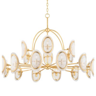 Hudson Valley Lighting Danes Chandelier - Color: Gold - Size: Large - 1550-