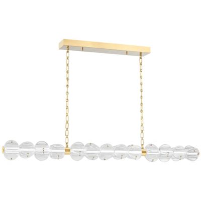 Hudson Valley Lighting Lindley LED Linear Chandelier - Color: Clear - Size: