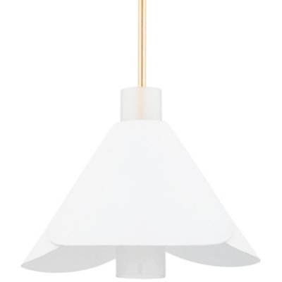 Hudson Valley Lighting Dawson Pendant Light - Color: White - Size: 1 light 