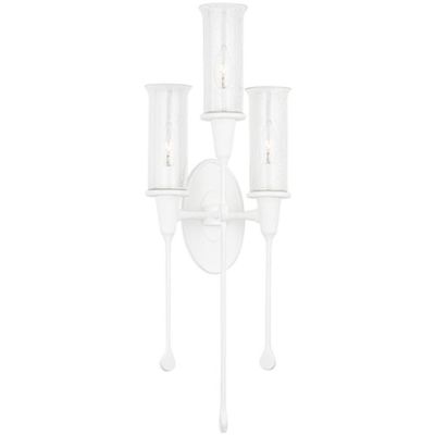 Hudson Valley Lighting Chisel Wall Sconce - Color: White - Size: 3 light - 