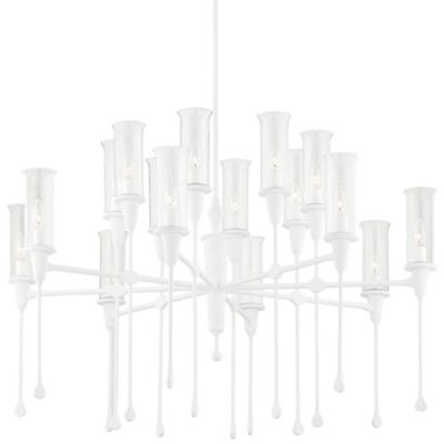 Hudson Valley Lighting Chisel Chandelier - Color: White - Size: Large - 414