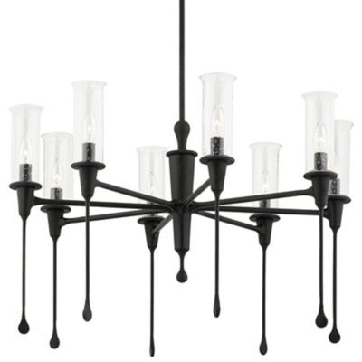 Hudson Valley Lighting Chisel Chandelier - Color: Black - Size: Medium - 41