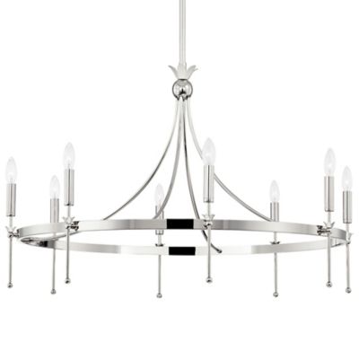 Hudson Valley Lighting Gates Chandelier - Color: Silver - Size: Medium - 43