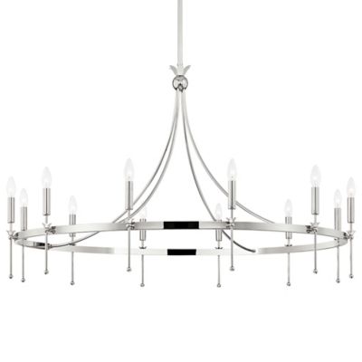 Hudson Valley Lighting Gates Chandelier - Color: Silver - Size: Large - 435