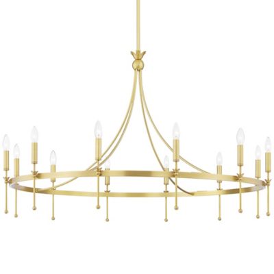 Hudson Valley Lighting Gates Chandelier - Color: Brass - Size: Large - 4351