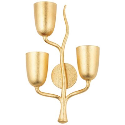 Hudson Valley Lighting Vine Wall Sconce - Color: Gold - Size: 3 light - 500